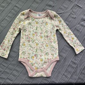 Baby Girl Long Sleeve Floral Bodysuit – Little Planet by Carter's – Size 12M